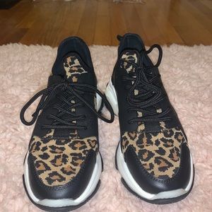 Cute cheetah print Steve Madden sneakers